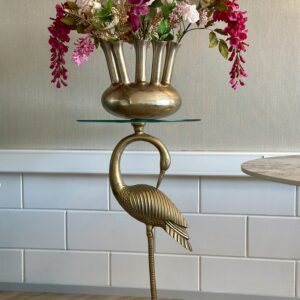 Golden flamingo bijzettafel